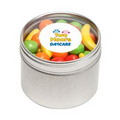 Runts in Small Round Window Tin